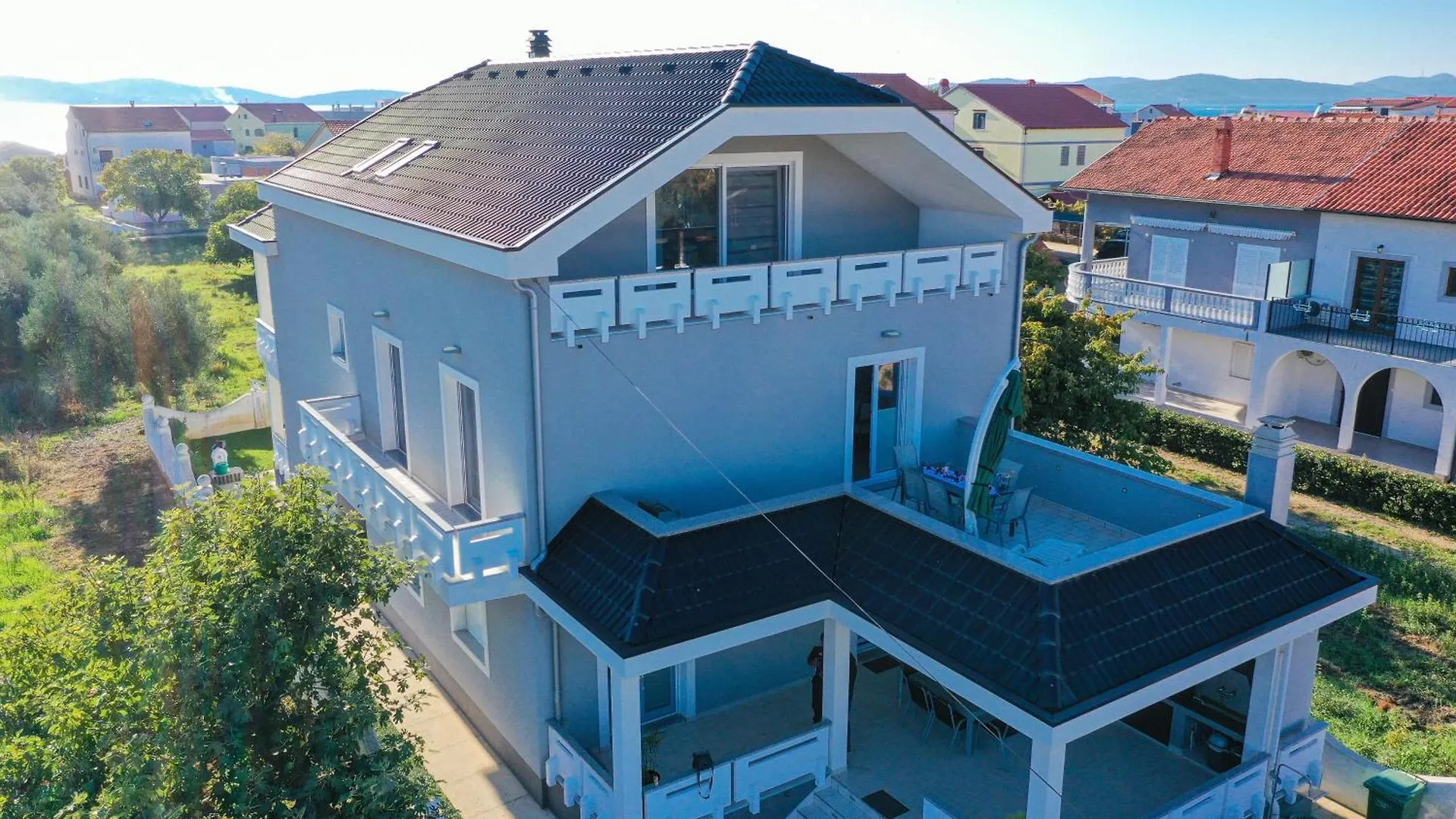 דירה Ferienwohnung In Sukosan Mit Grosser Terrasse קרואטיה